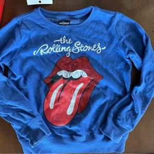 Kids blue Rolling Stones sweatshirt. Good condition.